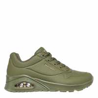 Skechers Uno Stand On Air Trainers Womens Olive Дамски маратонки