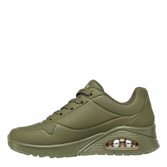 Skechers Uno Stand On Air Trainers Womens Olive Дамски маратонки