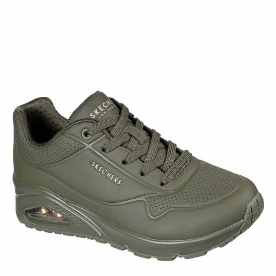 Skechers Uno Stand On Air Trainers Womens Olive Дамски маратонки