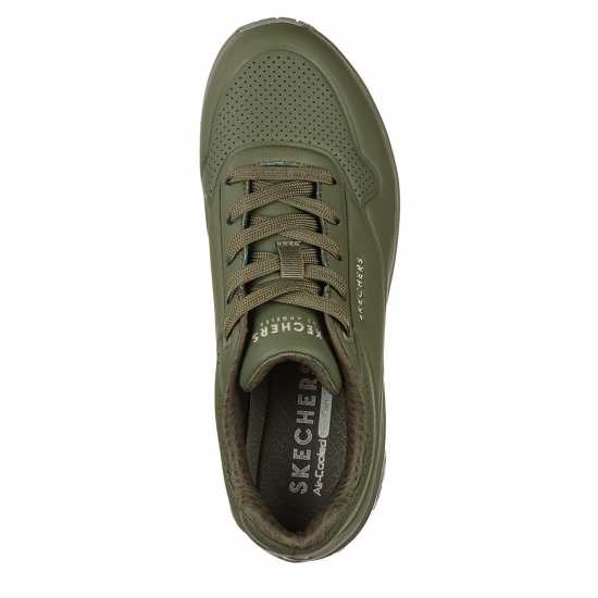 Skechers Uno Stand On Air Trainers Womens Olive Дамски маратонки
