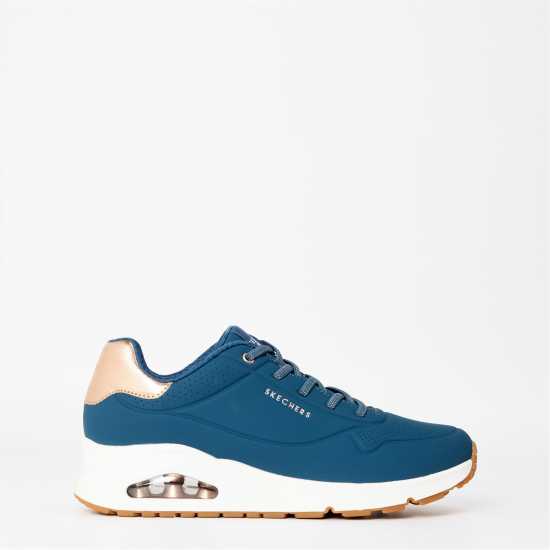 Дамски маратонки Skechers Uno Stand On Air Trainers Womens Тъмносин/Бял/Розов Skechers Uno Stand On Air Trainers Womens Тъмносин/Бял/Розов Дамски маратонки