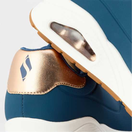 Дамски маратонки Skechers Uno Stand On Air Trainers Womens Тъмносин/Бял/Розов Skechers Uno Stand On Air Trainers Womens Тъмносин/Бял/Розов Дамски маратонки