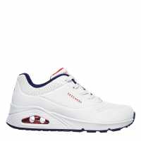 Skechers Uno Stand On Air Trainers Womens Бяло Дамски маратонки