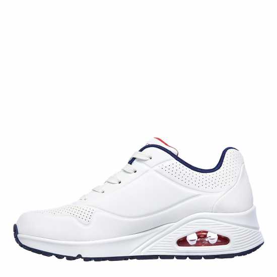 Дамски маратонки Skechers Uno Stand On Air Trainers Womens Бяло Skechers Uno Stand On Air Trainers Womens Бяло Дамски маратонки