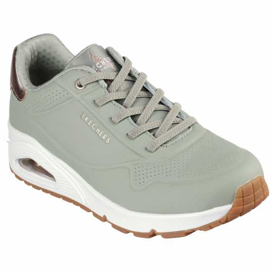 Дамски маратонки Skechers Uno Stand On Air Trainers Womens Sage Skechers Uno Stand On Air Trainers Womens Sage Дамски маратонки