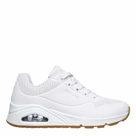 Skechers Uno Stand On Air Trainers Womens Бяло Дамски маратонки