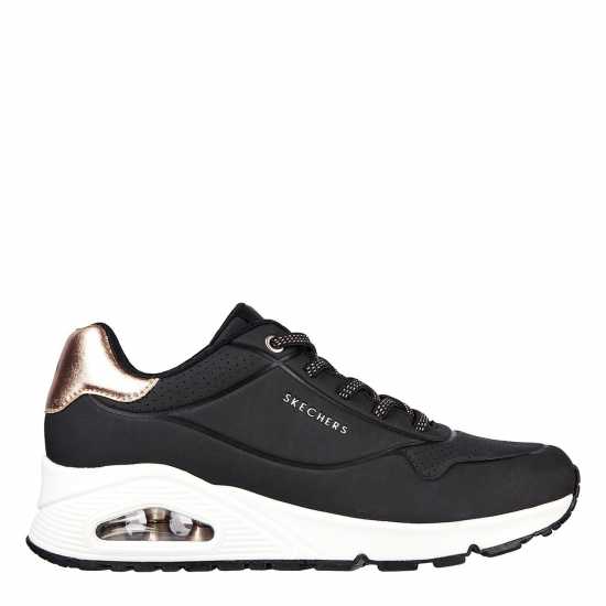 Дамски маратонки Skechers Uno Stand On Air Trainers Womens Black Leo Skechers Uno Stand On Air Trainers Womens Black Leo Дамски маратонки