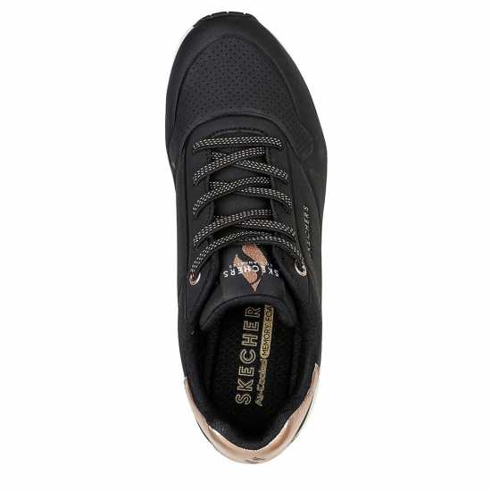 Дамски маратонки Skechers Uno Stand On Air Trainers Womens Black Leo Skechers Uno Stand On Air Trainers Womens Black Leo Дамски маратонки