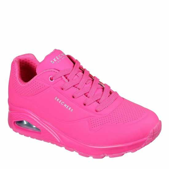 Дамски маратонки Skechers Uno Stand On Air Trainers Womens Горещо розово Skechers Uno Stand On Air Trainers Womens Горещо розово Дамски маратонки