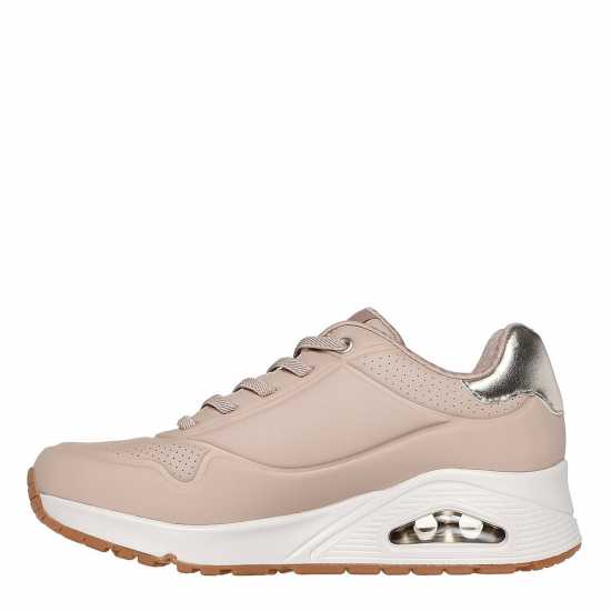Skechers Uno Stand On Air Trainers Womens Nude/Metallic Дамски маратонки
