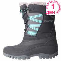 Campri Дамски Апрески Ladies Snow Boots Black/Teal Дамски ботуши