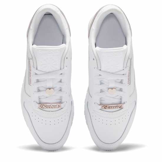 Reebok Classic Leather Shoes White/Pink Дамски маратонки