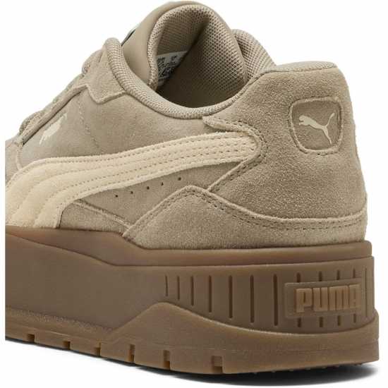 Puma Karmen Ii Idol Suede Low-Top Trainers Womens Кафяво/Бежово 