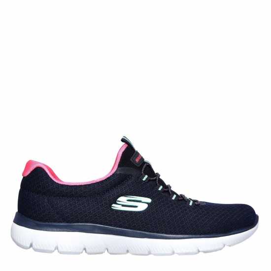 Summits Mesh Bungee Lace Navy/pink Trainers  Дамски маратонки
