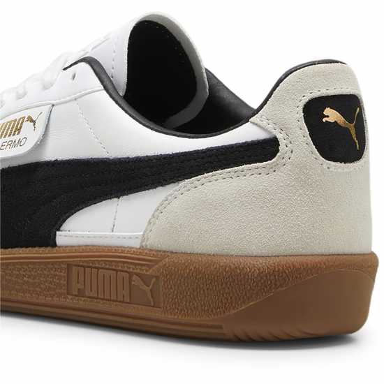 Puma Мъжки Маратонки Palermo Womens Trainers Бяло/Черно/Гума 