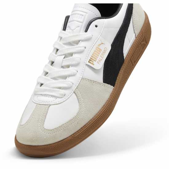Puma Мъжки Маратонки Palermo Womens Trainers Бяло/Черно/Гума 