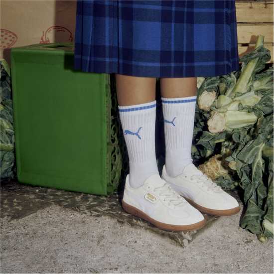 Puma Мъжки Маратонки Palermo Womens Trainers Алпийска сняг Puma Мъжки Маратонки Palermo Womens Trainers Алпийска сняг