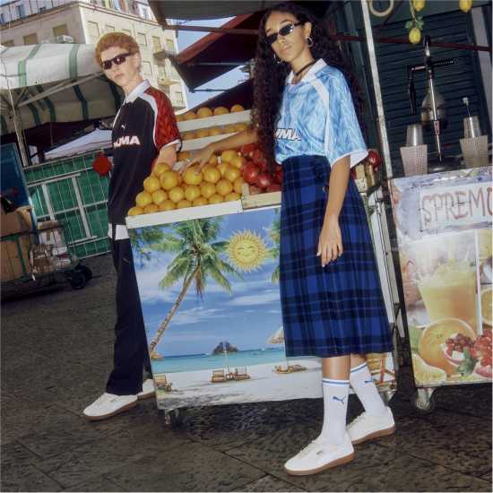 Puma Мъжки Маратонки Palermo Womens Trainers Алпийска сняг Puma Мъжки Маратонки Palermo Womens Trainers Алпийска сняг