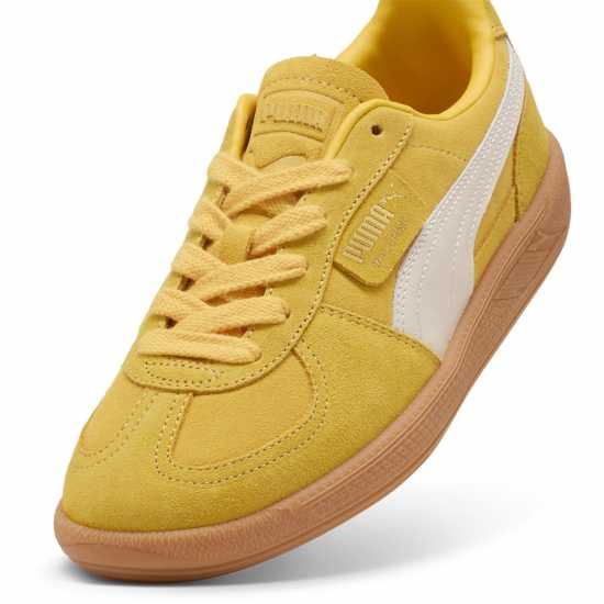Puma Мъжки Маратонки Palermo Womens Trainers Жълто/Бяло/Гума 