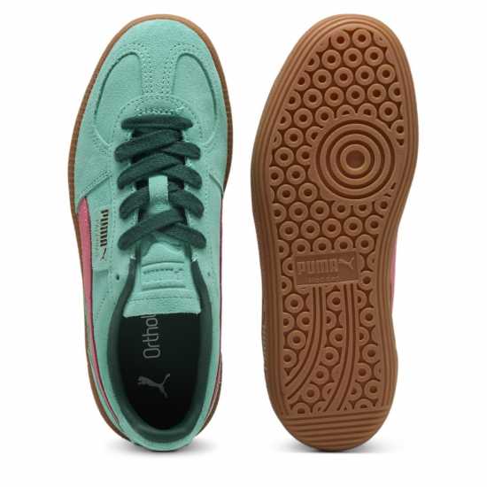 Puma Мъжки Маратонки Palermo Womens Trainers Зелено/Розово/Гума 