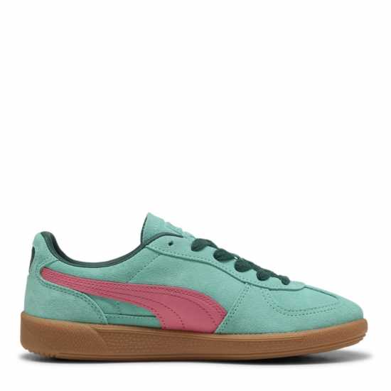 Puma Мъжки Маратонки Palermo Womens Trainers Зелено/Розово/Гума 