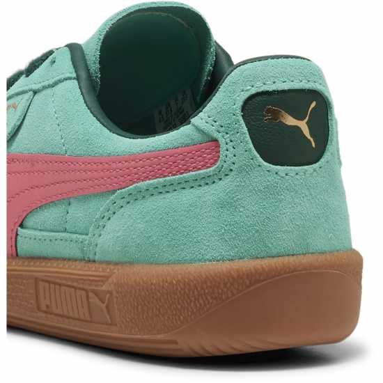 Puma Мъжки Маратонки Palermo Womens Trainers Зелено/Розово/Гума 