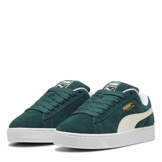 Puma Мъжки Маратонки Suede Xl Womens Trainers Зелено/Бяло Дамски маратонки