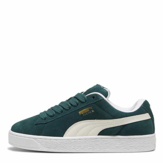 Puma Мъжки Маратонки Suede Xl Womens Trainers Зелено/Бяло Дамски маратонки