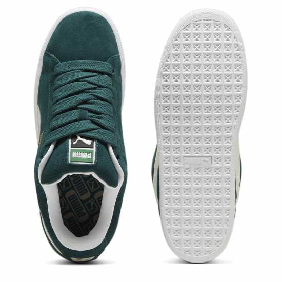 Puma Мъжки Маратонки Suede Xl Womens Trainers Зелено/Бяло Дамски маратонки