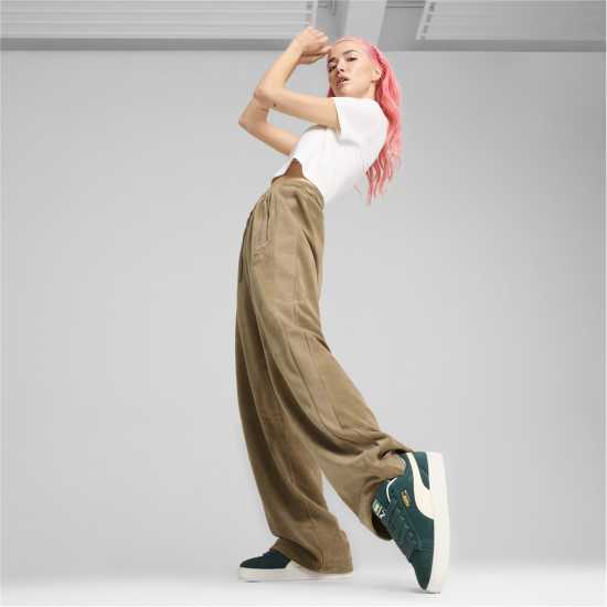 Puma Мъжки Маратонки Suede Xl Womens Trainers Зелено/Бяло Дамски маратонки