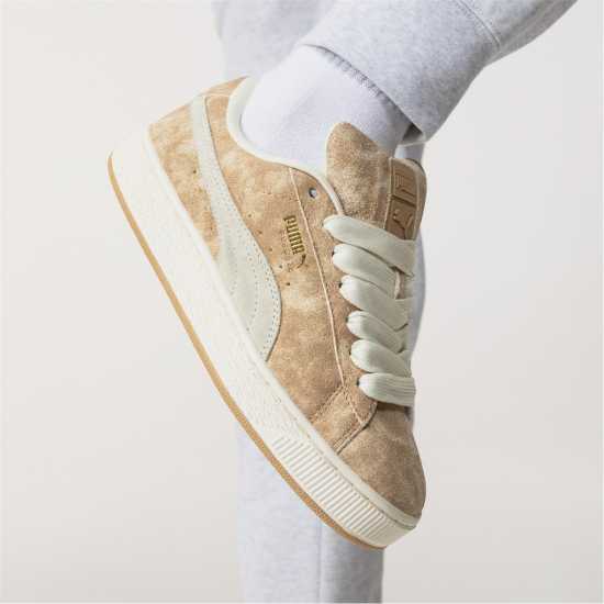 Puma Мъжки Маратонки Suede Xl Womens Trainers Кремава текстура Дамски маратонки