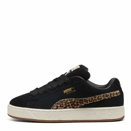 Puma Мъжки Маратонки Suede Xl Womens Trainers Black/Leopard Дамски маратонки