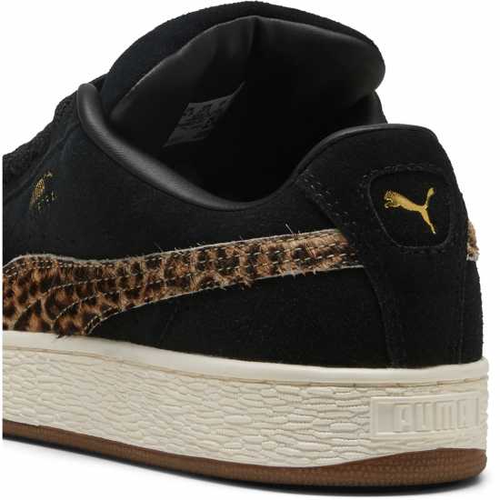 Puma Мъжки Маратонки Suede Xl Womens Trainers Black/Leopard Дамски маратонки