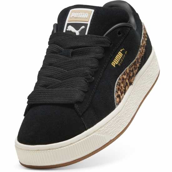 Puma Мъжки Маратонки Suede Xl Womens Trainers Black/Leopard Дамски маратонки