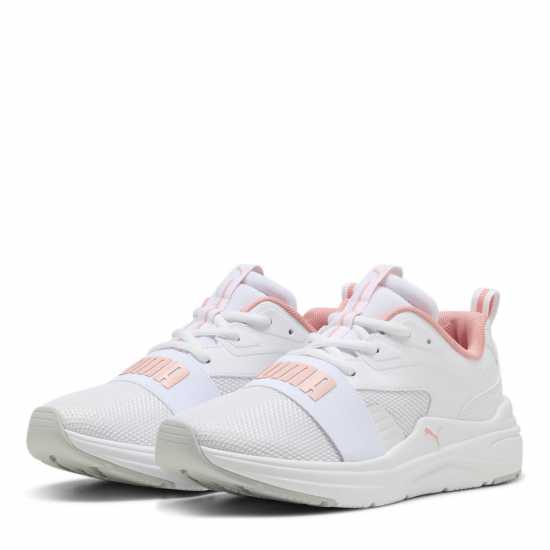 Puma Ниски Спортни Обувки Wired 2 Low Top Trainers Womens Бяло/Розово 