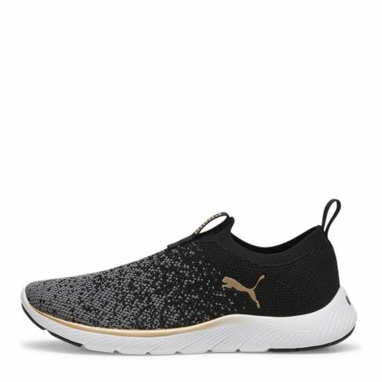 Puma Softride Remi Slip-On Knit Wn'S Runners Womens Черно/Бяло/Злато Дамски маратонки