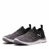 Puma Softride Remi Slip-On Knit Wn's Runners Womens Black/Wht/Plum 