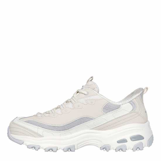 Skechers D Lites-Smooth Nostalgia Low-Top Trainers Womens Сиво/Натурален Дамски маратонки