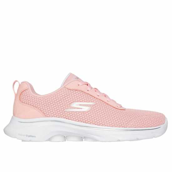 Skechers Athletic Mesh Lace Up Slip On Runners Womens Прасковен Текс/Тр Skechers Athletic Mesh Lace Up Slip On Runners Womens Прасковен Текс/Тр