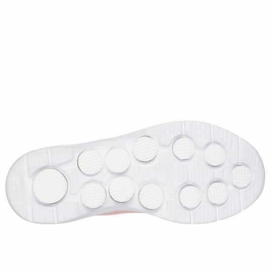 Skechers Athletic Mesh Lace Up Slip On Runners Womens Прасковен Текс/Тр Skechers Athletic Mesh Lace Up Slip On Runners Womens Прасковен Текс/Тр