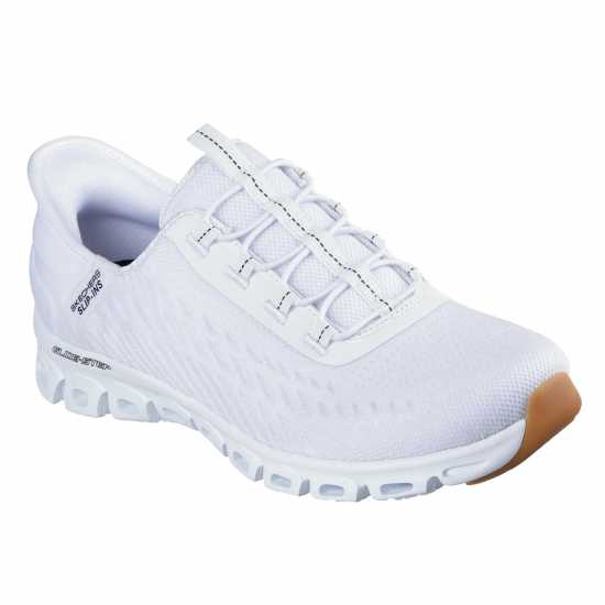 Skechers Мъжки Маратонки Slip In Glide Step Tranq Womens Trainers Бяло/Гума Дамски маратонки