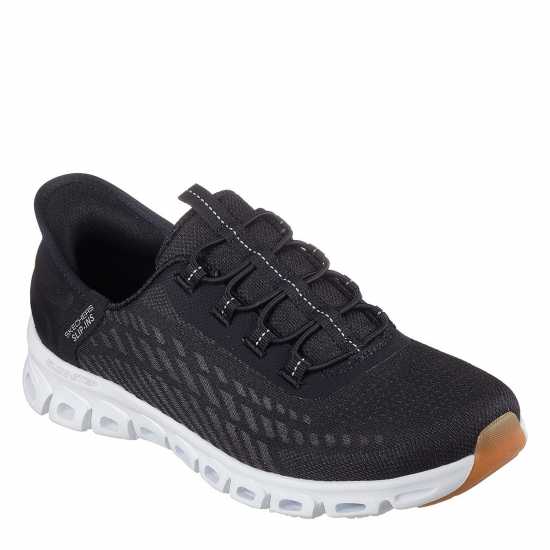 Skechers Мъжки Маратонки Slip In Glide Step Tranq Womens Trainers Черно/Бяло/Гума Дамски маратонки
