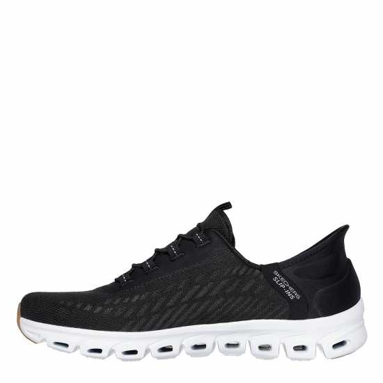 Skechers Мъжки Маратонки Slip In Glide Step Tranq Womens Trainers Черно/Бяло/Гума Дамски маратонки
