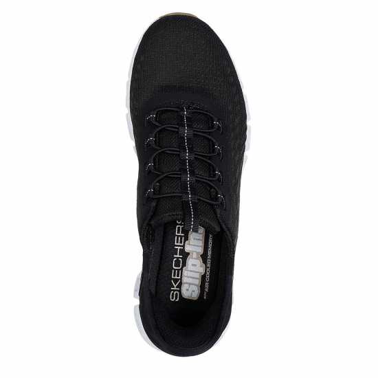 Skechers Мъжки Маратонки Slip In Glide Step Tranq Womens Trainers Черно/Бяло/Гума Дамски маратонки