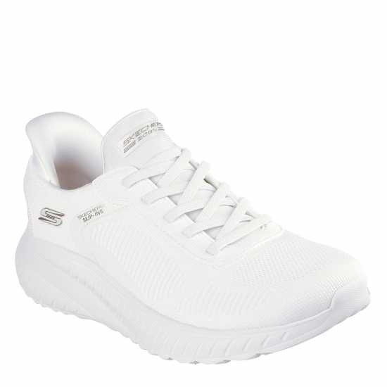 Дамски маратонки Skechers Engineered Knit Bungee Slip-Ins Runners Womens Бяло Skechers Engineered Knit Bungee Slip-Ins Runners Womens Бяло Дамски маратонки