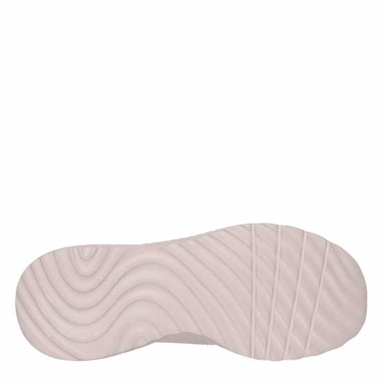 Skechers Womens Engineered Knitted Bungee Slip-On Runners Natural 