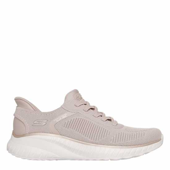 Skechers Women's Engineered Knitted Bungee Slip-On Runners Natural/Gold 