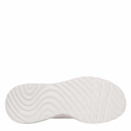 Skechers Women's Engineered Knitted Bungee Slip-On Runners Natural/Gold 