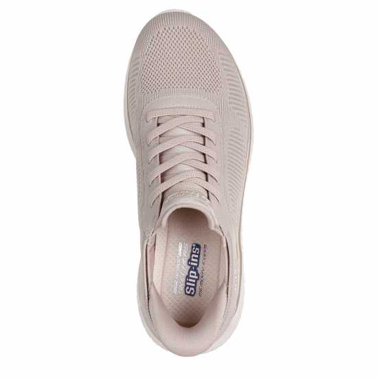 Skechers Women's Engineered Knitted Bungee Slip-On Runners Natural/Gold 