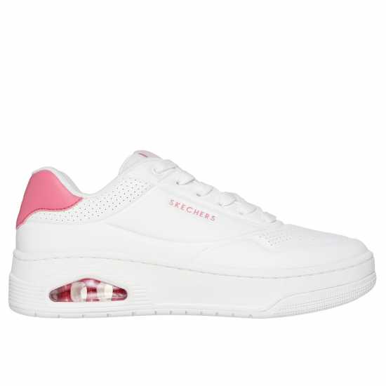 Дамски маратонки Skechers Маратонки Uno Court Trainers Womens Бяло и Розово Длтх Skechers Маратонки Uno Court Trainers Womens Бяло и Розово Длтх Дамски маратонки
